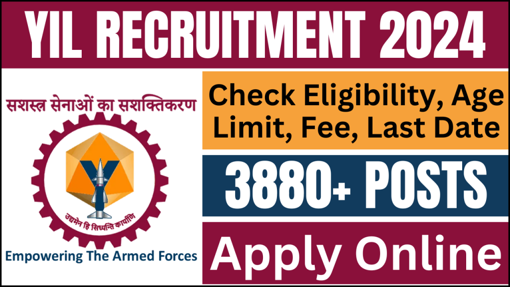 YIL Ordnance Factory Recruitment 2024