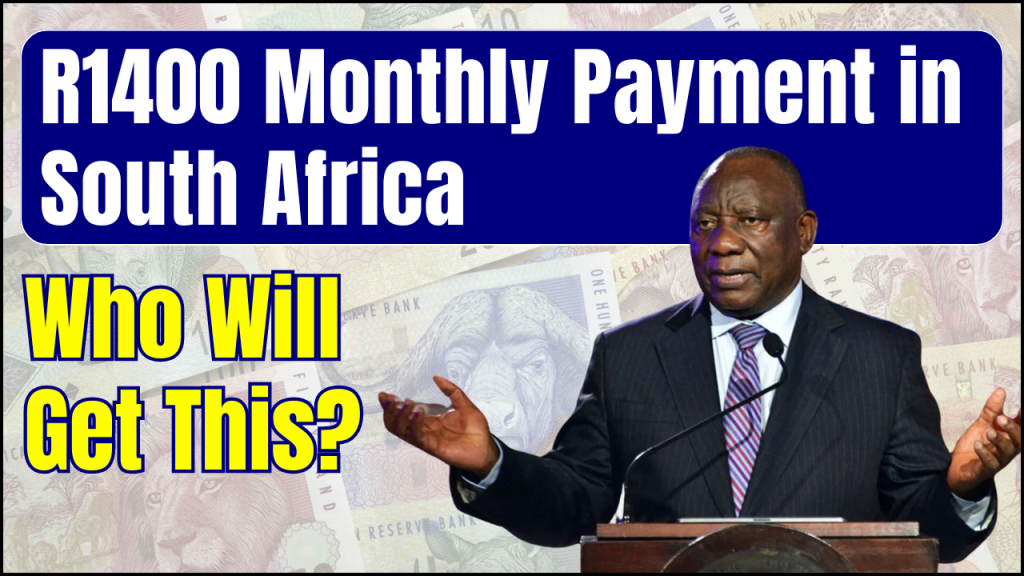 R1400 Monthly Payment in South Africa