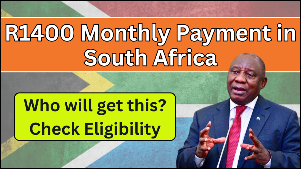 R1400 Monthly Payment in South Africa